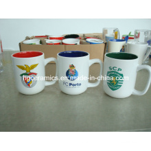 15oz Ceramic Mug, Promotional Ceramic Mug, Two Tone Ceramic Mug